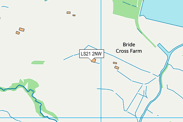 LS21 2NW map - OS VectorMap District (Ordnance Survey)