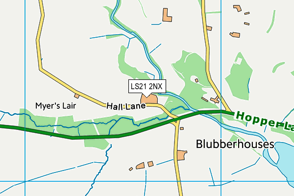 LS21 2NX map - OS VectorMap District (Ordnance Survey)