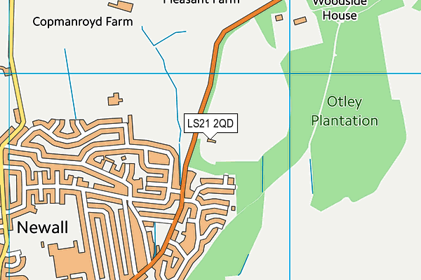 LS21 2QD map - OS VectorMap District (Ordnance Survey)