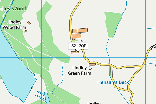 LS21 2QP map - OS VectorMap District (Ordnance Survey)