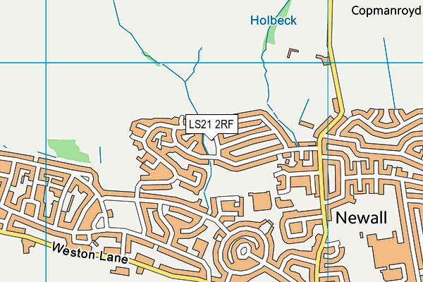 LS21 2RF map - OS VectorMap District (Ordnance Survey)