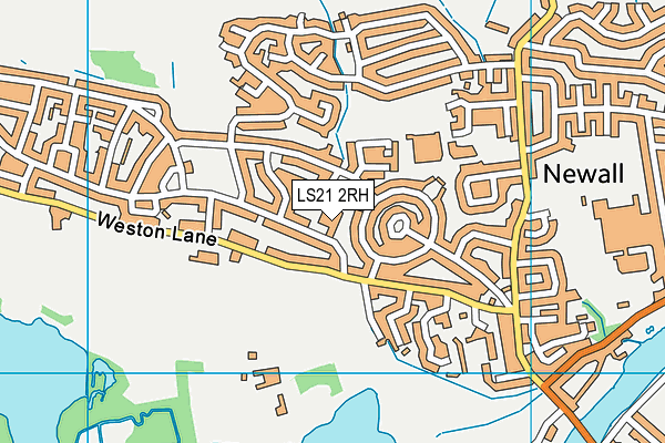 LS21 2RH map - OS VectorMap District (Ordnance Survey)