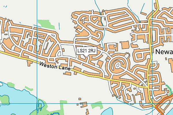 LS21 2RJ map - OS VectorMap District (Ordnance Survey)