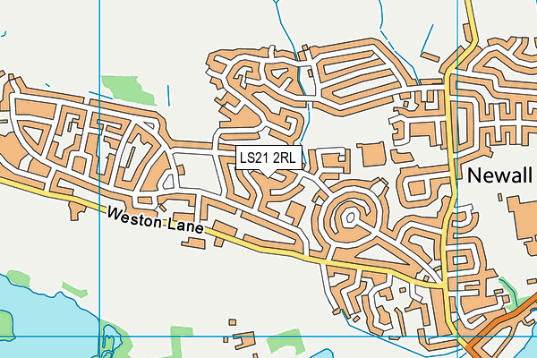 LS21 2RL map - OS VectorMap District (Ordnance Survey)