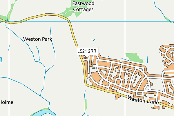 LS21 2RR map - OS VectorMap District (Ordnance Survey)