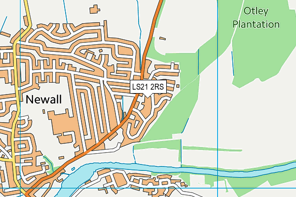 LS21 2RS map - OS VectorMap District (Ordnance Survey)