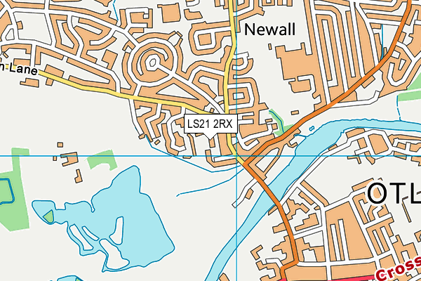 LS21 2RX map - OS VectorMap District (Ordnance Survey)