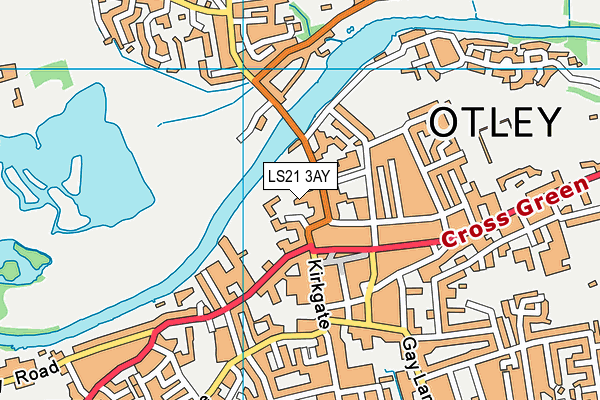 LS21 3AY map - OS VectorMap District (Ordnance Survey)