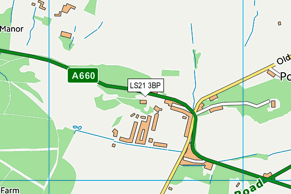 LS21 3BP map - OS VectorMap District (Ordnance Survey)