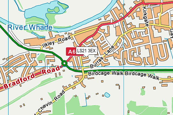 LS21 3EX map - OS VectorMap District (Ordnance Survey)