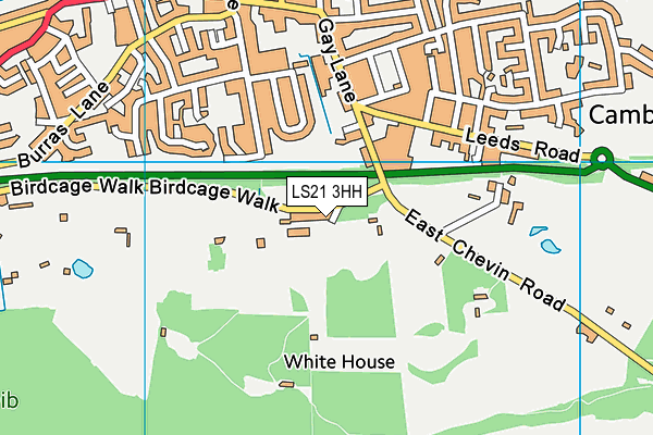 LS21 3HH map - OS VectorMap District (Ordnance Survey)