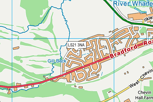 LS21 3NA map - OS VectorMap District (Ordnance Survey)