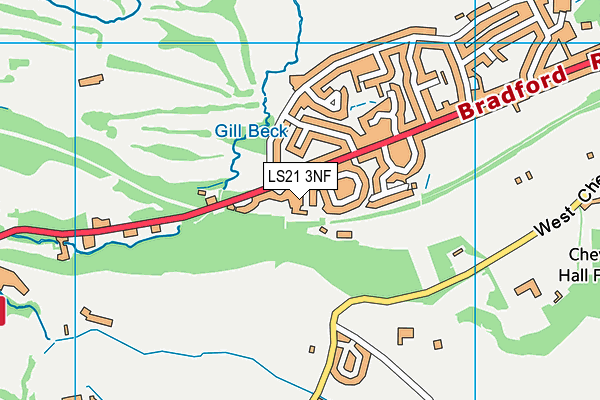 LS21 3NF map - OS VectorMap District (Ordnance Survey)