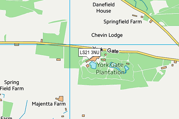 Chevin Country Park Hotel & Spa map (LS21 3NU) - OS VectorMap District (Ordnance Survey)