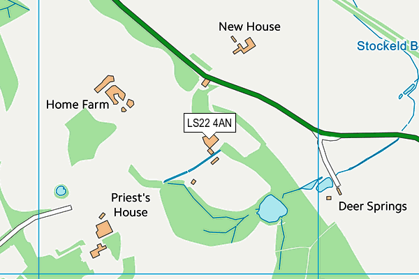 LS22 4AN map - OS VectorMap District (Ordnance Survey)