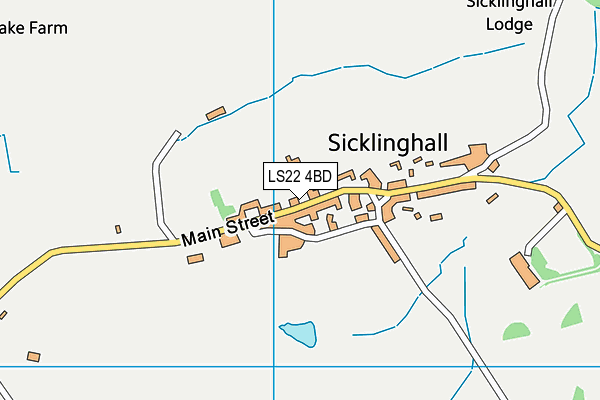 LS22 4BD map - OS VectorMap District (Ordnance Survey)