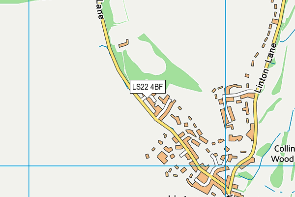 LS22 4BF map - OS VectorMap District (Ordnance Survey)