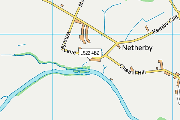 LS22 4BZ map - OS VectorMap District (Ordnance Survey)