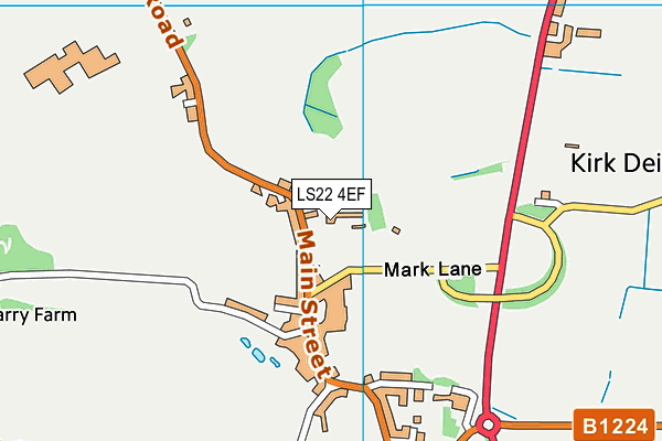 LS22 4EF map - OS VectorMap District (Ordnance Survey)