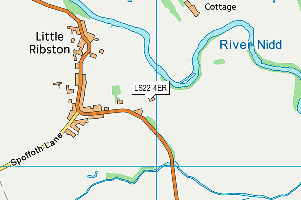 LS22 4ER map - OS VectorMap District (Ordnance Survey)
