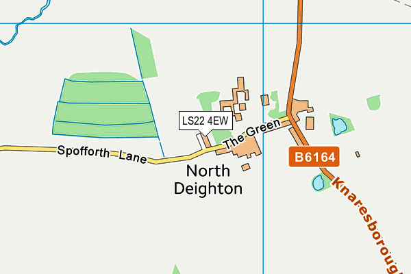 LS22 4EW map - OS VectorMap District (Ordnance Survey)