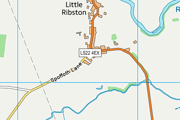 LS22 4EX map - OS VectorMap District (Ordnance Survey)