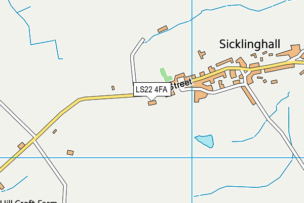 LS22 4FA map - OS VectorMap District (Ordnance Survey)