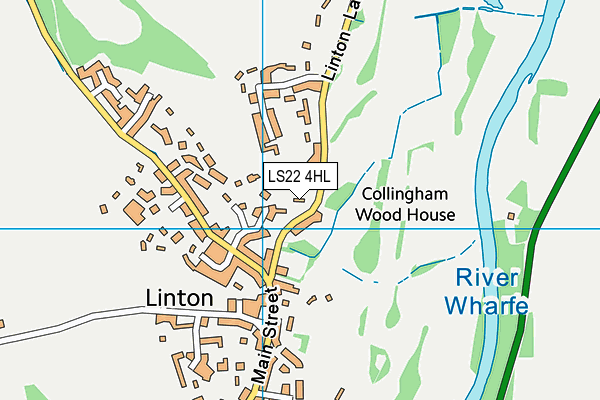 LS22 4HL map - OS VectorMap District (Ordnance Survey)