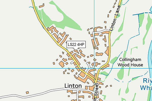 LS22 4HP map - OS VectorMap District (Ordnance Survey)