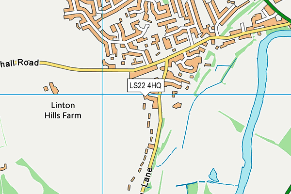 LS22 4HQ map - OS VectorMap District (Ordnance Survey)