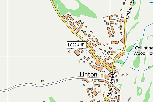 LS22 4HR map - OS VectorMap District (Ordnance Survey)
