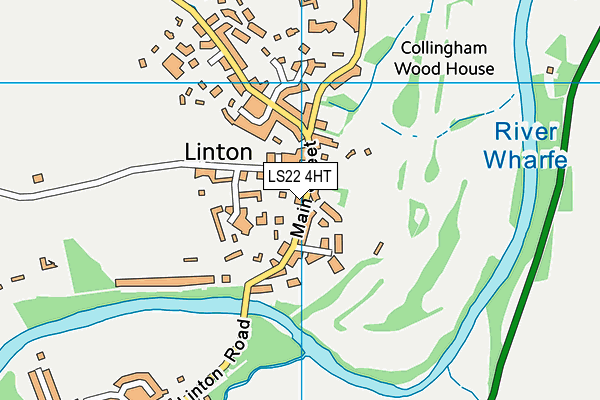 LS22 4HT map - OS VectorMap District (Ordnance Survey)