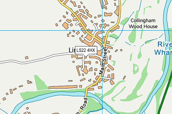 LS22 4HX map - OS VectorMap District (Ordnance Survey)