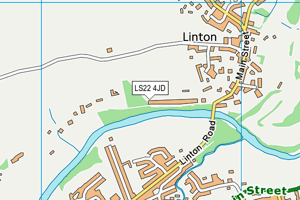 LS22 4JD map - OS VectorMap District (Ordnance Survey)