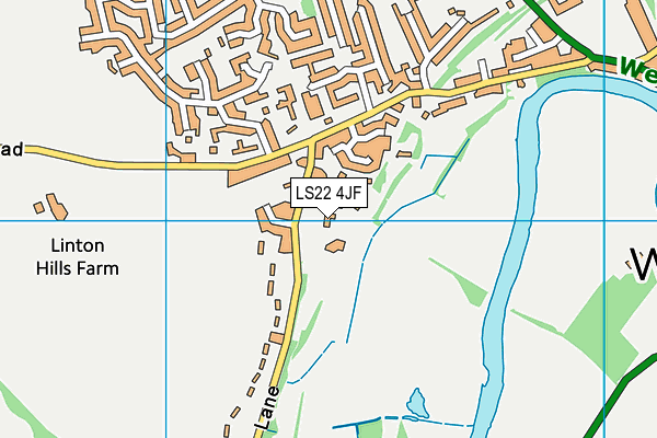 LS22 4JF map - OS VectorMap District (Ordnance Survey)