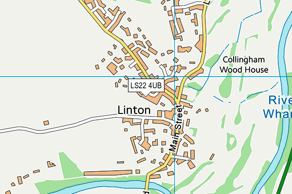 LS22 4UB map - OS VectorMap District (Ordnance Survey)
