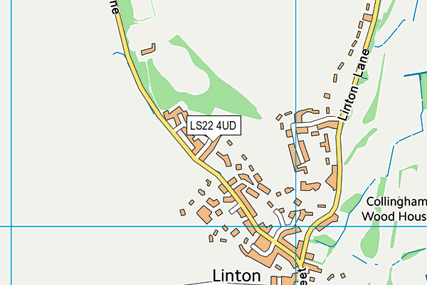 LS22 4UD map - OS VectorMap District (Ordnance Survey)