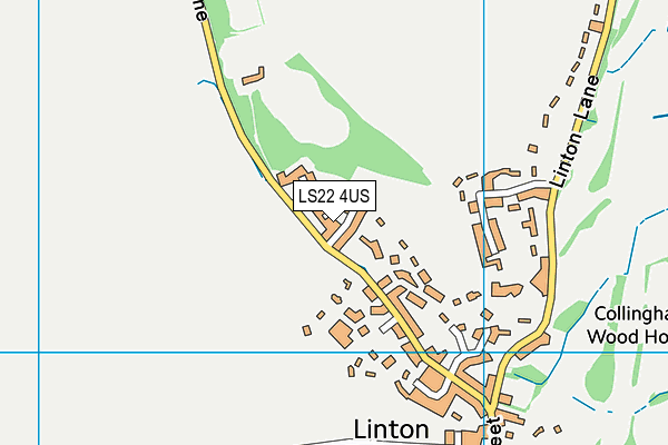 LS22 4US map - OS VectorMap District (Ordnance Survey)