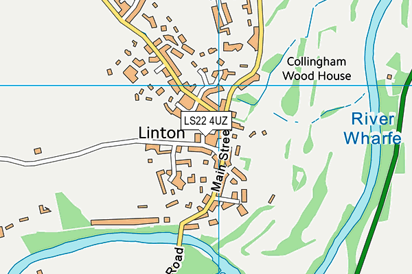 LS22 4UZ map - OS VectorMap District (Ordnance Survey)