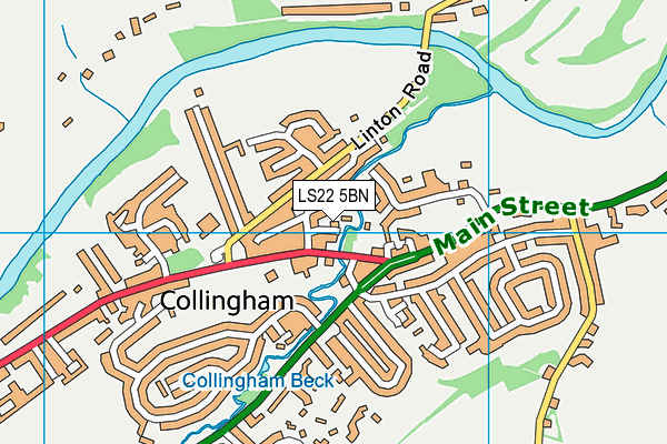 LS22 5BN map - OS VectorMap District (Ordnance Survey)