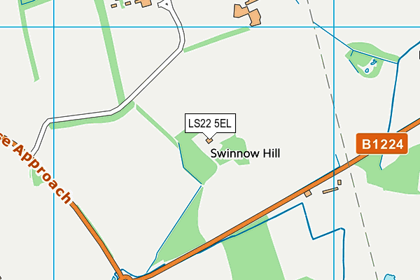 LS22 5EL map - OS VectorMap District (Ordnance Survey)