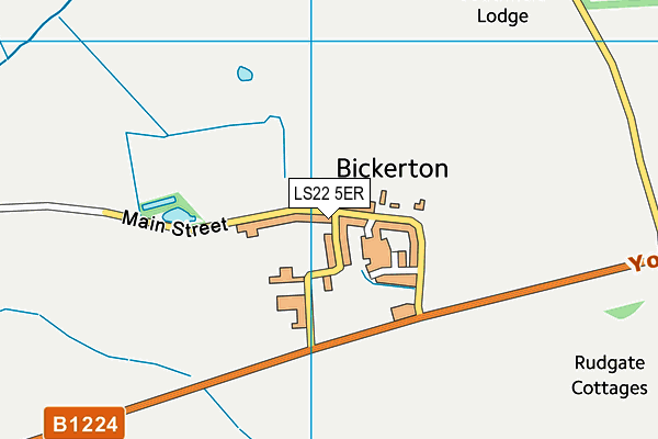 LS22 5ER map - OS VectorMap District (Ordnance Survey)
