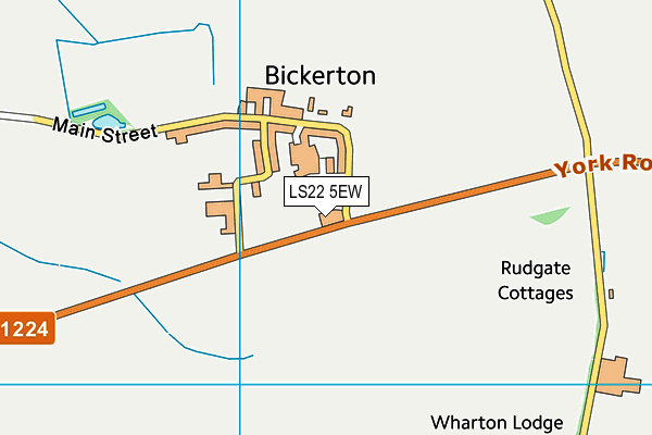 LS22 5EW map - OS VectorMap District (Ordnance Survey)