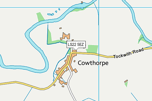 LS22 5EZ map - OS VectorMap District (Ordnance Survey)