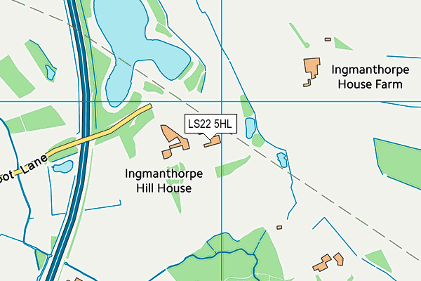 LS22 5HL map - OS VectorMap District (Ordnance Survey)