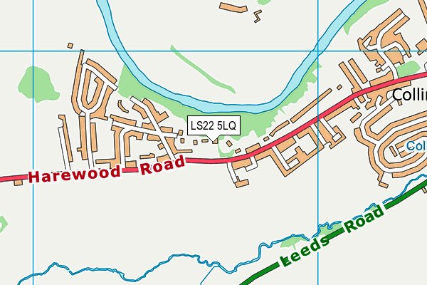 LS22 5LQ map - OS VectorMap District (Ordnance Survey)