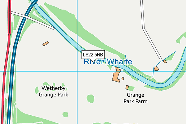 Grange Park Sports Club map (LS22 5NB) - OS VectorMap District (Ordnance Survey)