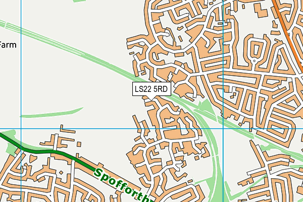 LS22 5RD map - OS VectorMap District (Ordnance Survey)