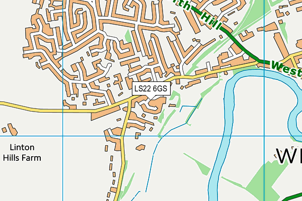 LS22 6GS map - OS VectorMap District (Ordnance Survey)