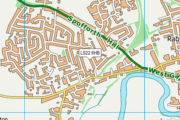 LS22 6HB map - OS VectorMap District (Ordnance Survey)